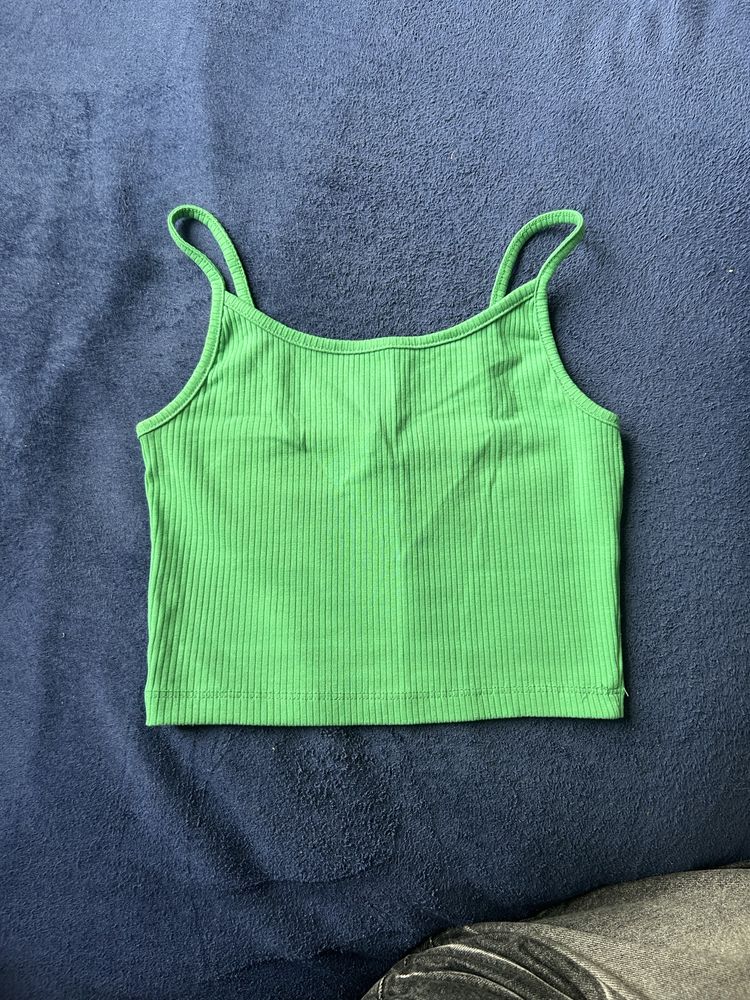 Zielony crop top new yorker fb sister XXS