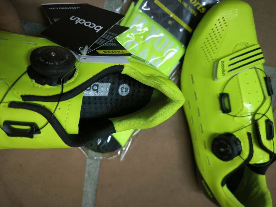 Sapatos ciclismo de estrada carbono