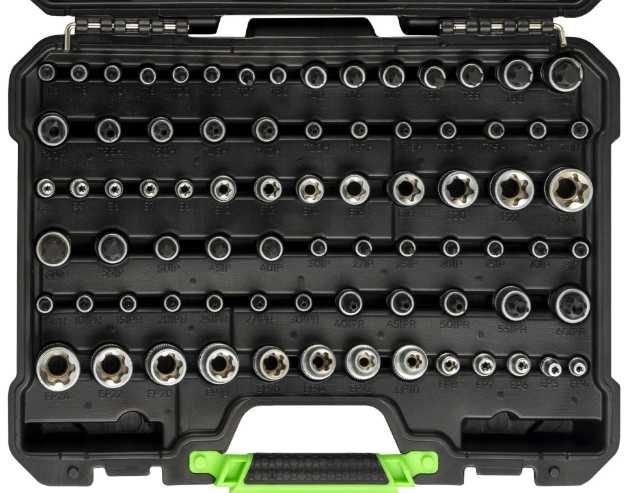 MALA COM SOQUETES E PONTAS TORX / TORX PLUS DE 77 PEÇAS- REF: 54539
