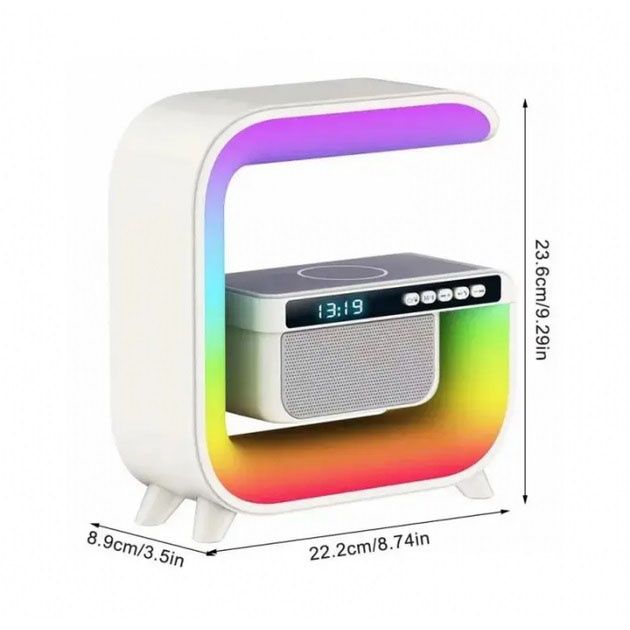 Нічний акумуляторний RGB G3 з бездротовою зарядкою 15W і Bluetooth