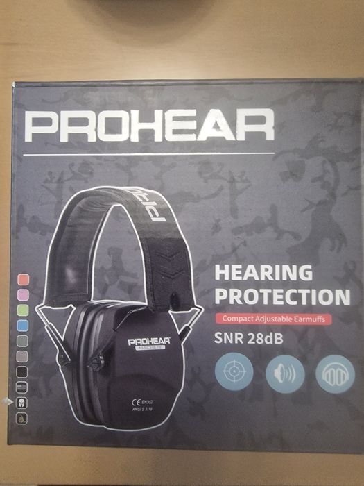 Nauszniki przeciwhałasowe strzeleckie PROHEAR EM016 OC
