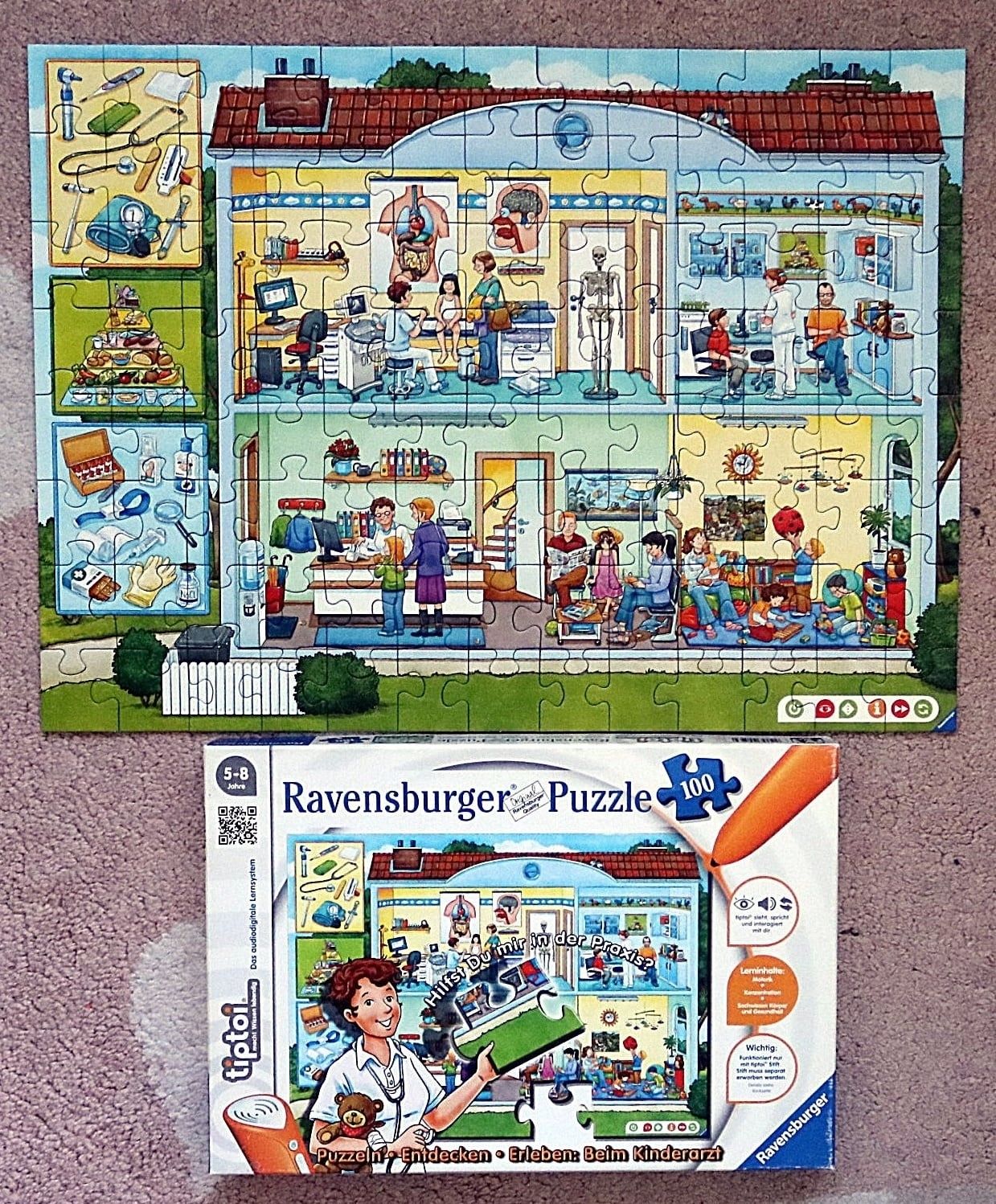 Puzzle Tiptoi 5/8 lat 100 El. Ravensburger kompletne