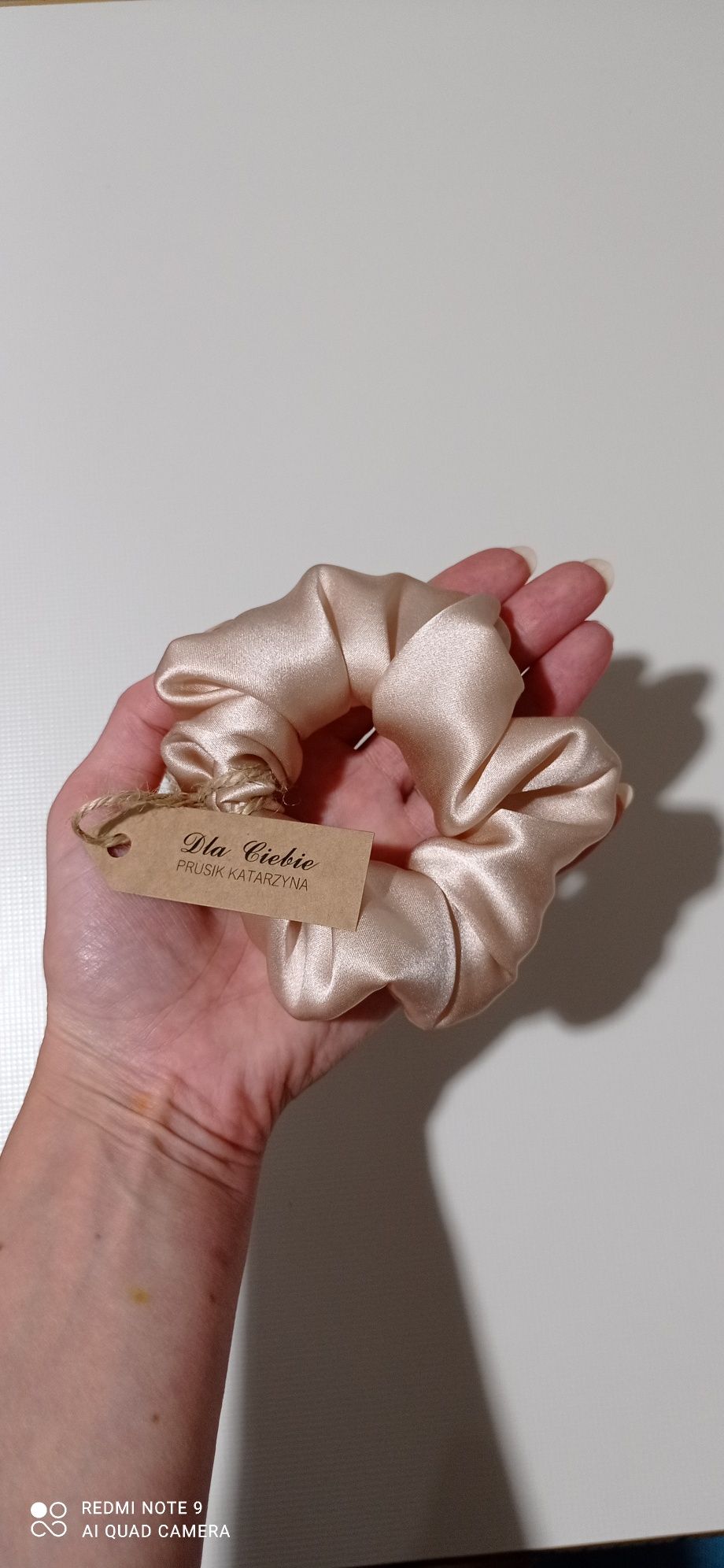 Gumki scrunchie jedwabna