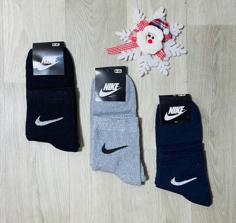 Носки чоловічий зимові махові бавовни Nike  розмір 41-45