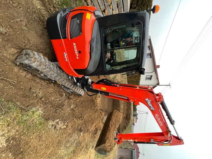 WYNAJEM - 3dni - Minikoparka 4t - Kubota - Prace Ziemne - Śląsk