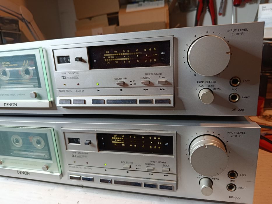 Magnetofon Denon DR-220 dwie sztuki.