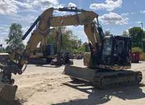 Caterpillar CAT 314D LCR compact  Kompakt ogumowane gąsienice gumowe 314dlcr  nakładki 3 razy łamane