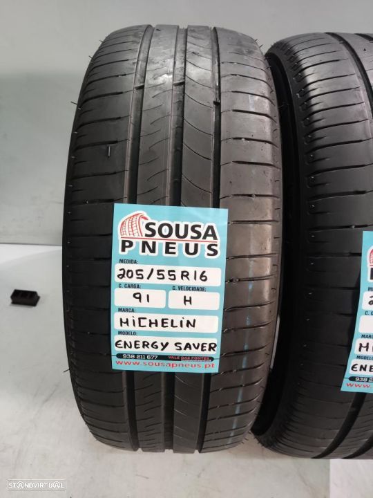 2 pneus semi novos 205-55r16 michelin - oferta dos portes