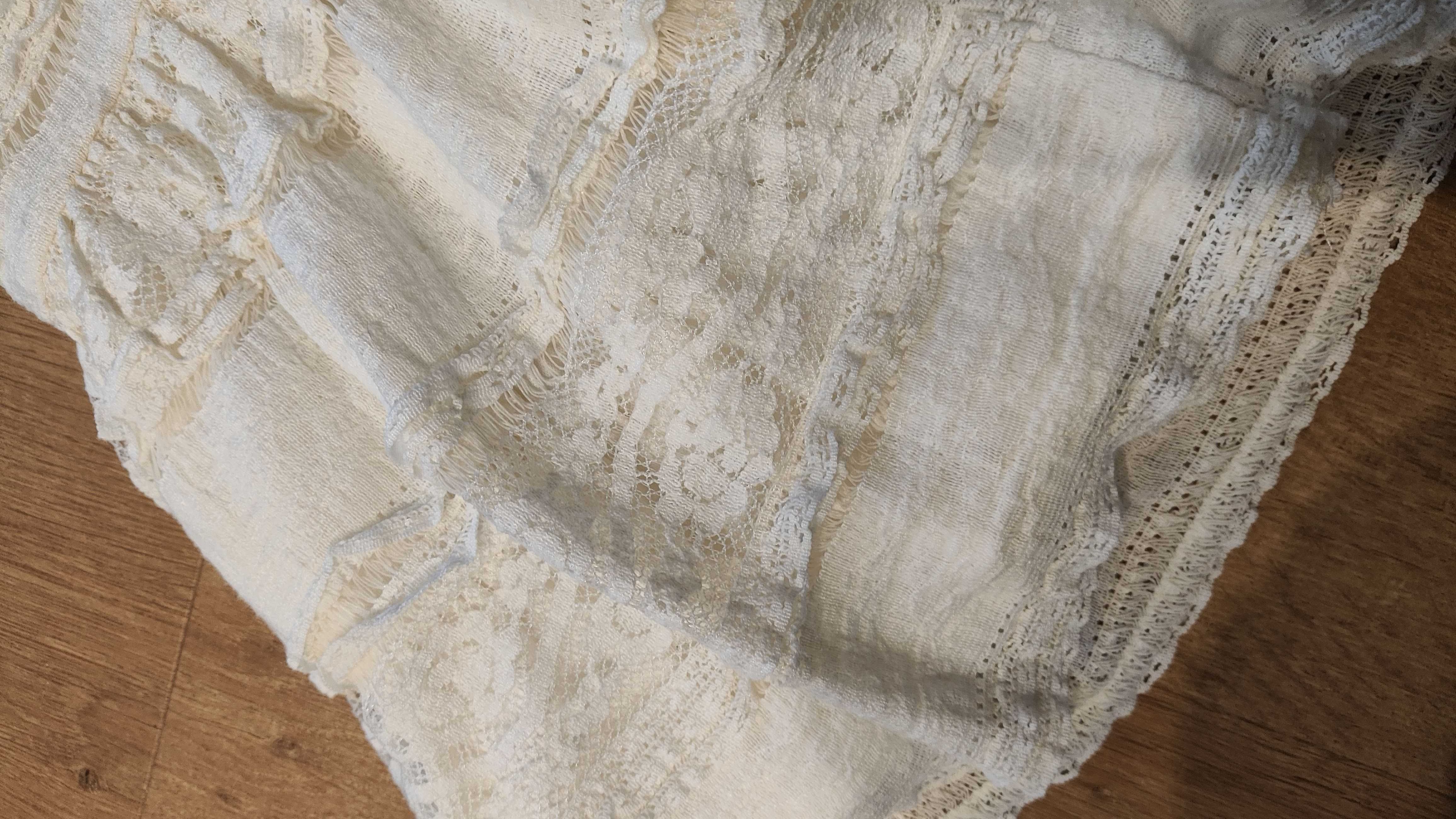 koronkowa sukienka Mayoral chrzest chrzciny rozm.74 cm boho vintage