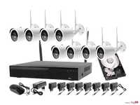 Zestaw 4 kame WIFI bezprzewodowe   4,6,8,16 kamery monitoring