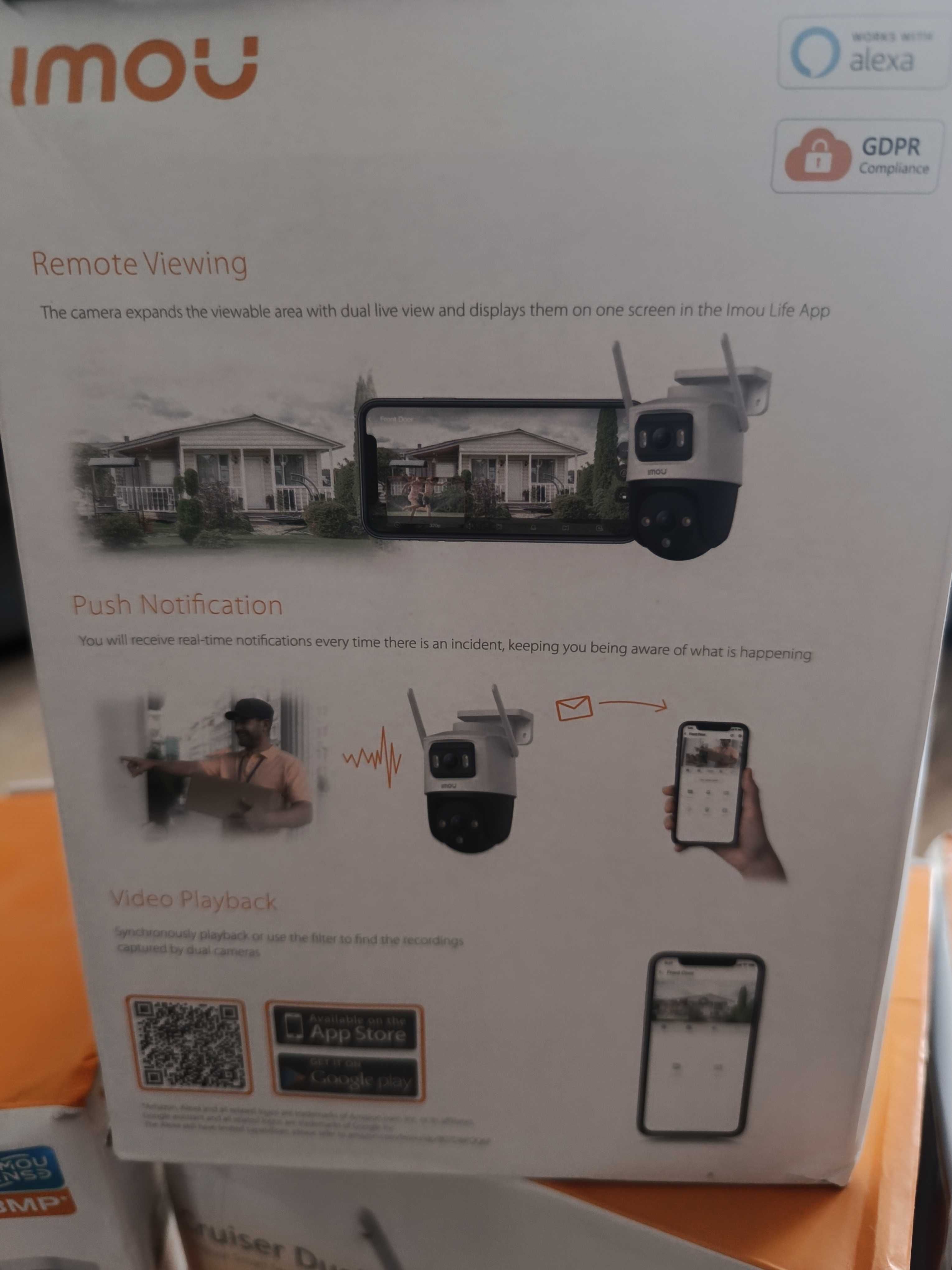 NOWY Zestaw kamer do monitoringu IMOU Dual 8MP+ 4 Karty pamięci Okazja