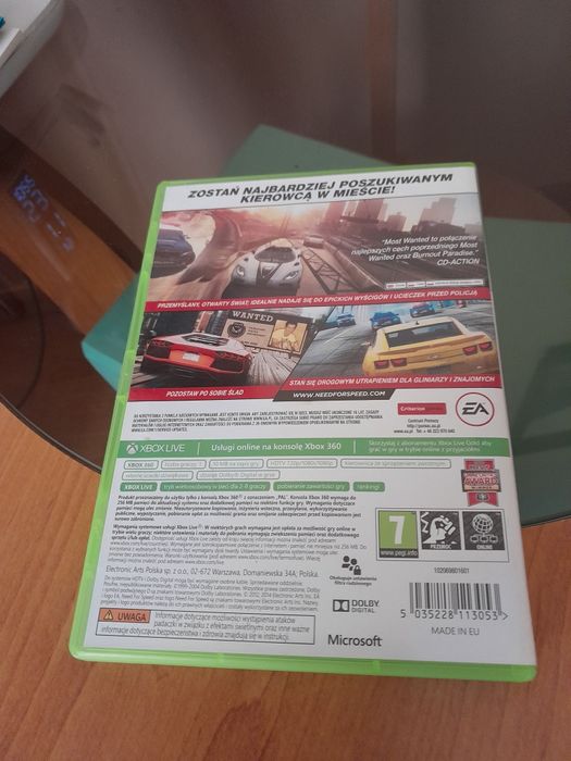 Need for Speed Most Wanted. X BOX 360