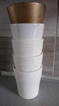 Doniczki/osłonki ceramiczne zestaw 5sztuk