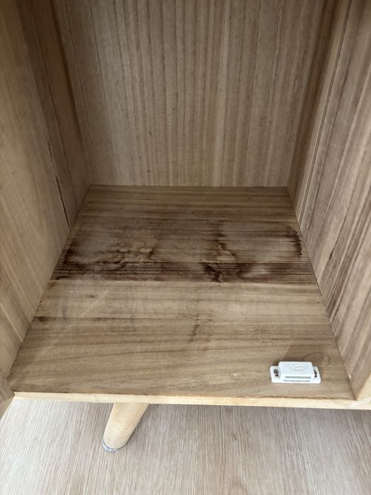 Aparador com gavetas Ralik Wood - Cor : Madeira Natural