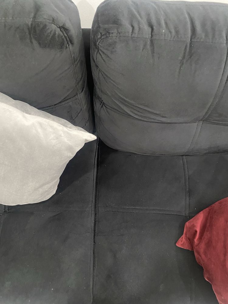 sofa novo preto chaise longue