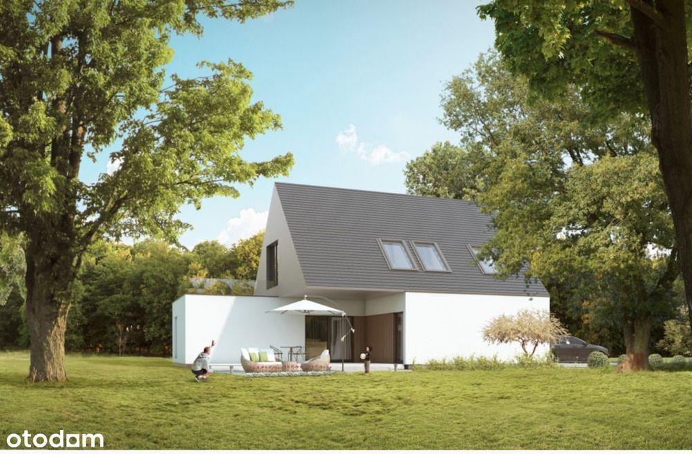 Dom Leśnaj Ostropa | Działka 837m² | Projekt typ A