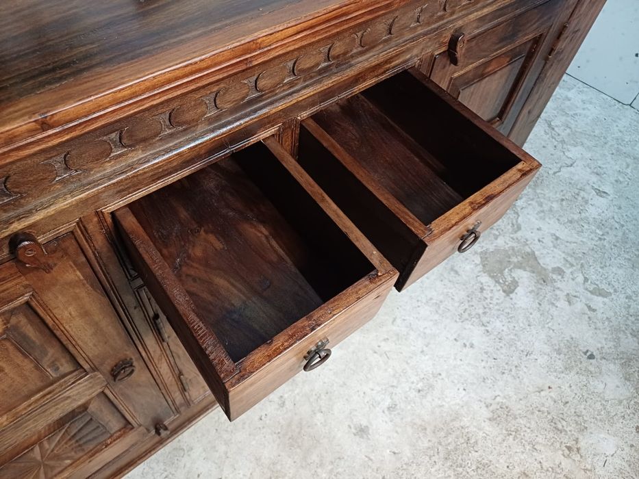 Komoda kolonialna PALISANDER INDYJSKI, lite drewno, vintage