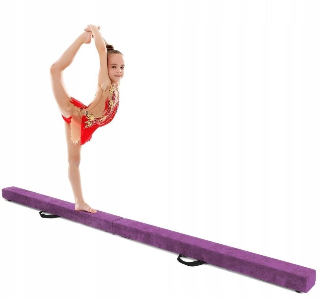 Belka balansowa Równoważnia gimnastyczna dla dzieci 210x10x6,5 cm