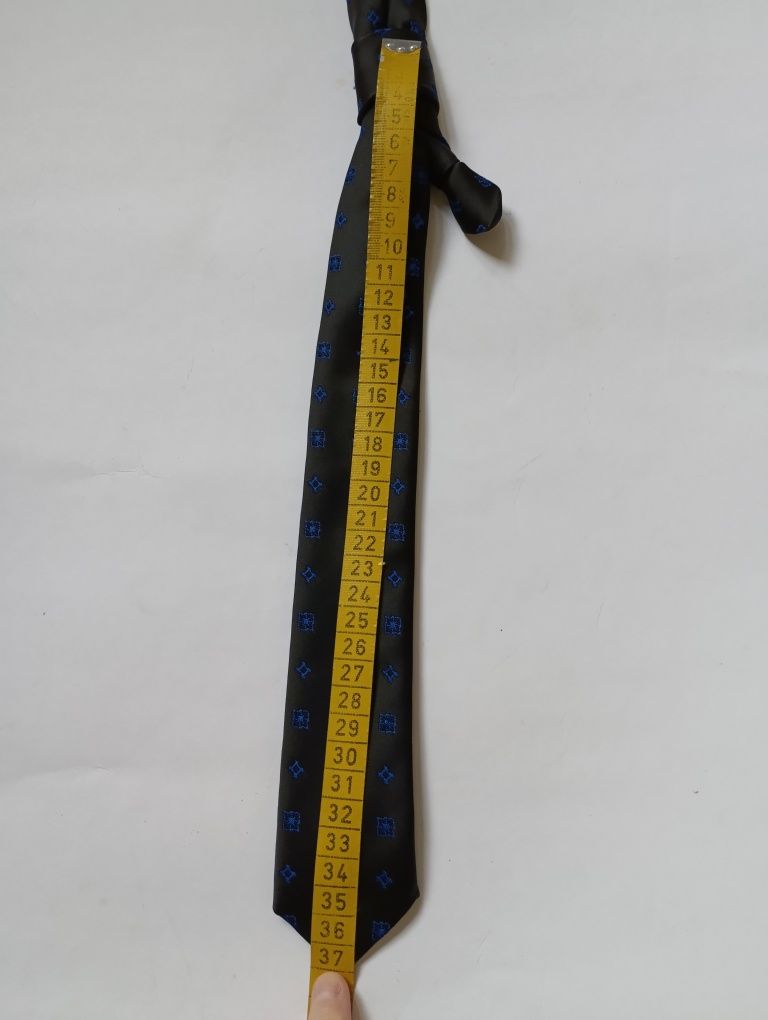 Детский галстук на мальчика-подростка в школу, длина-37 см