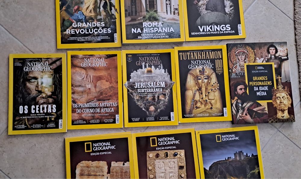 Livros revistas e CDs National Geographic