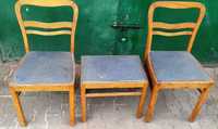 Krzesla+ taboret PRL
