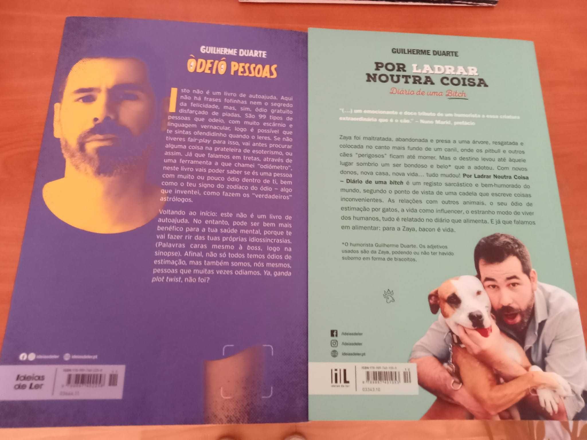 Pack de 2 livros do humorista Guilherme Duarte