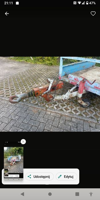 Przyczepa pod mini koparkę COURANT