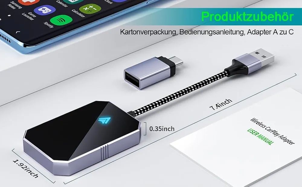 Adapter bezprzewodowy  AndroidAuto klucz sprzętowy Easy Connect