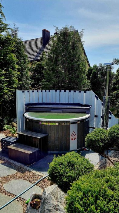 Balia ogrodowa okrągła piec wewnętrzny 200cm