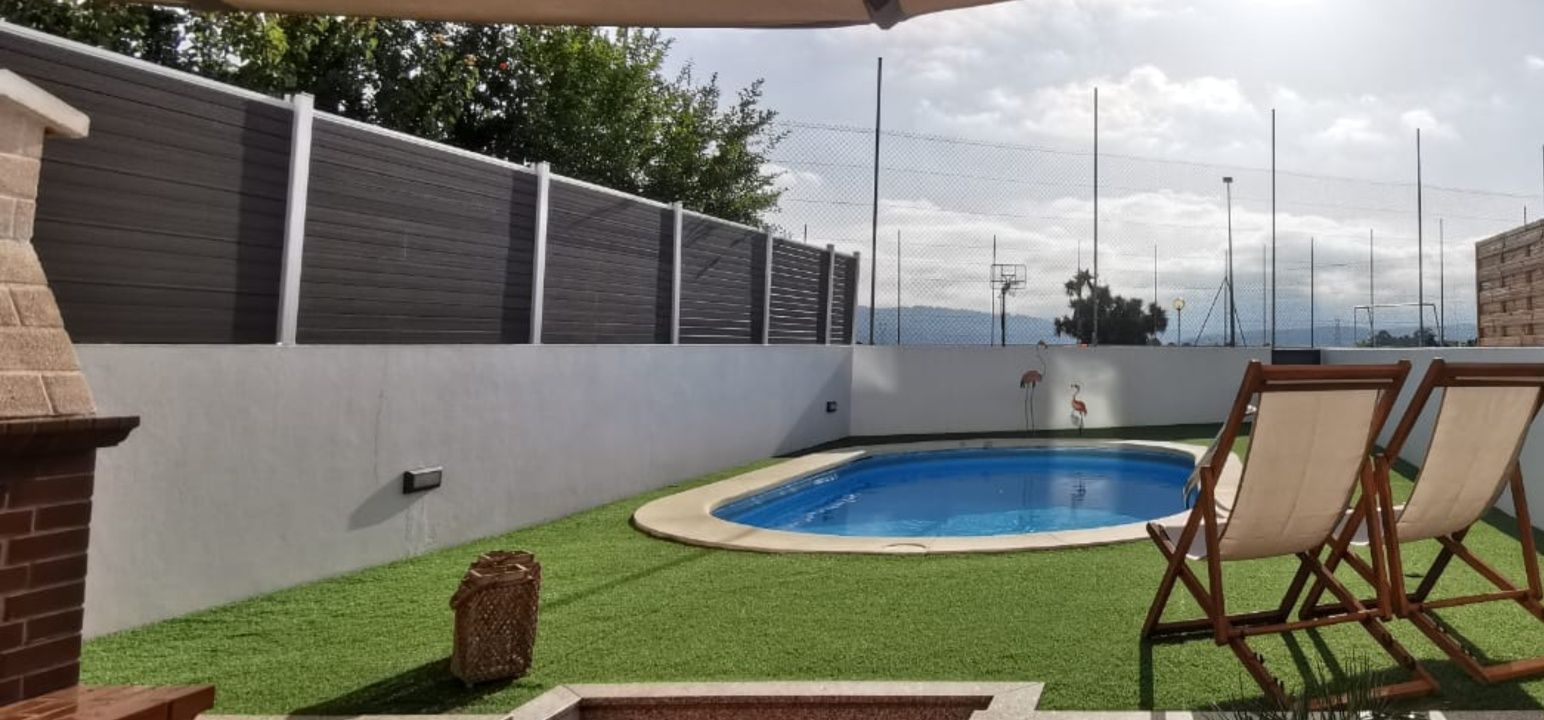 Vedação para exterior com 9,5m