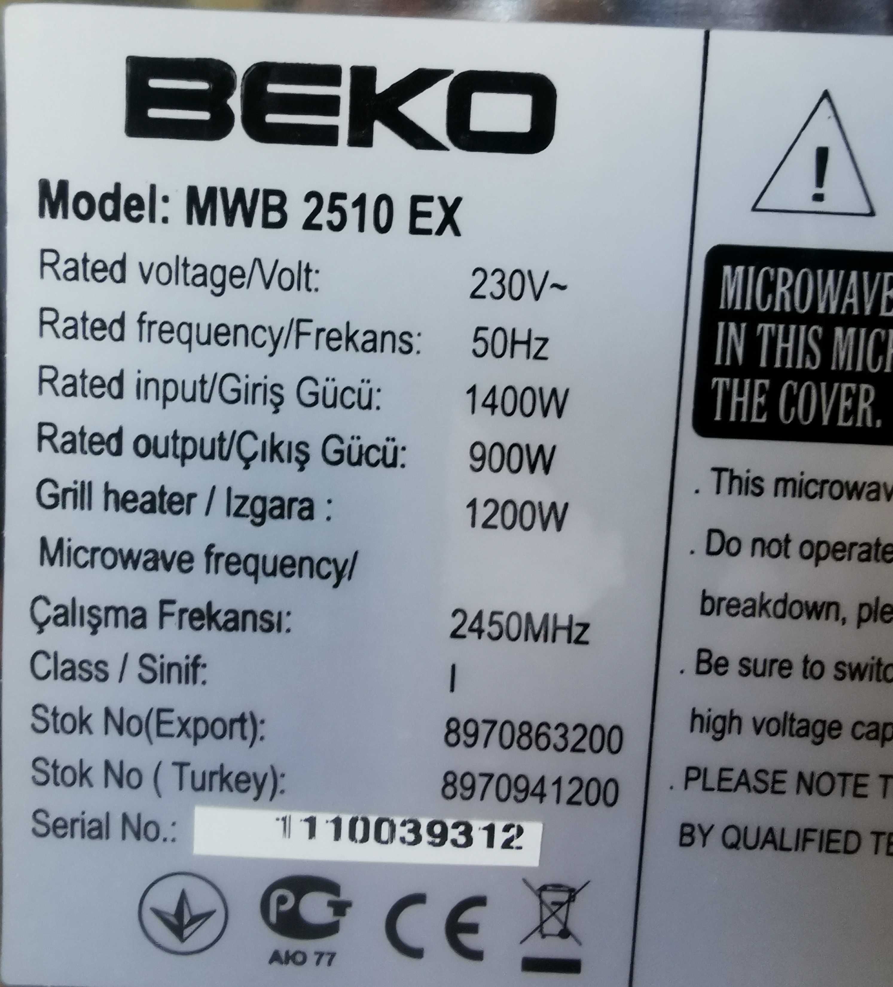Mikrofala BEKO MWB 2510 EX