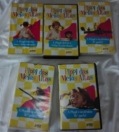 Pipi das Meias Altas - Cassetes VHS