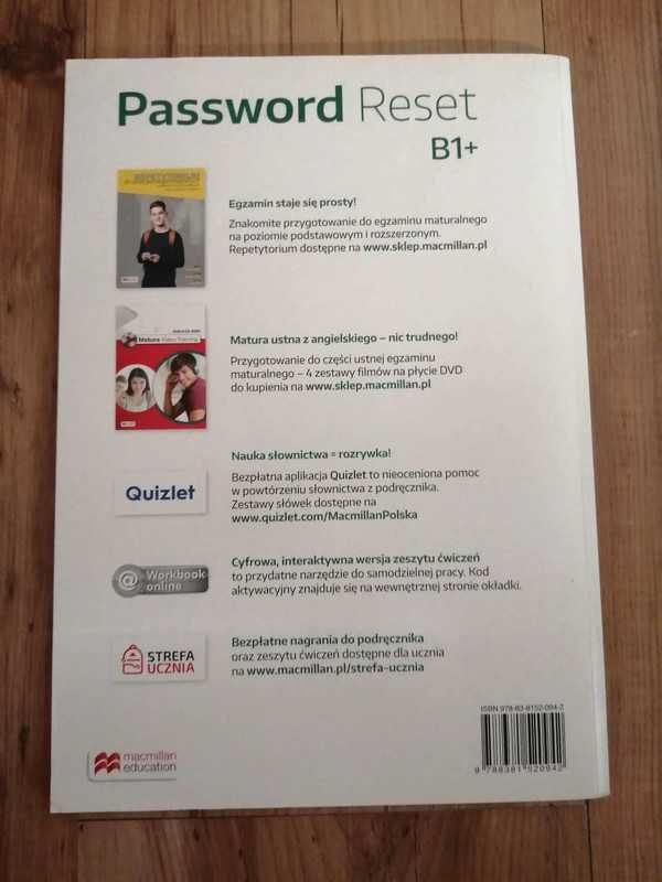 ćwiczenia Password Reset B1+ Macmilan Education | język angielski