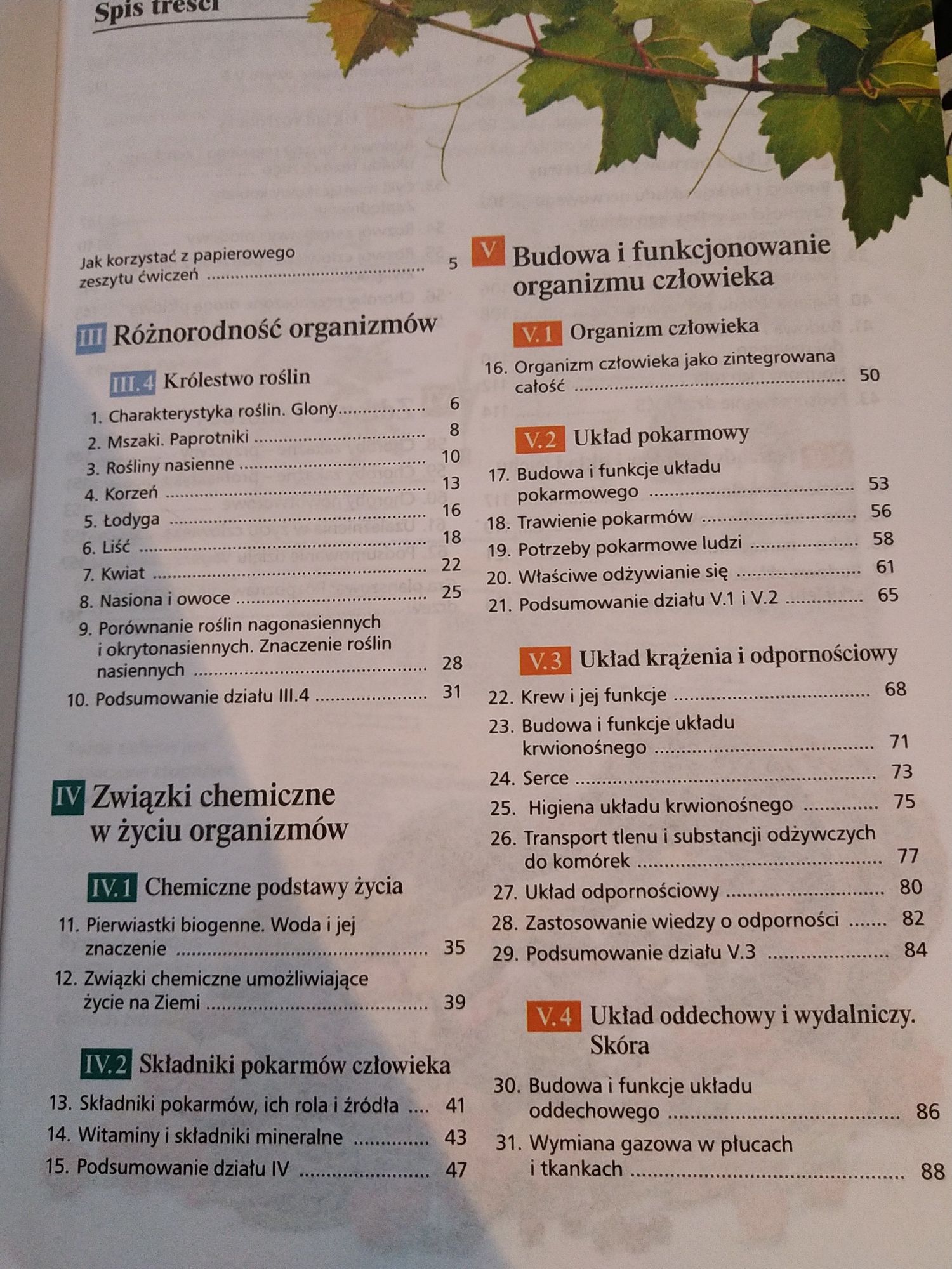 Zeszyt ćwiczeń gimnazjum 1, część 2"Bliżej biologii" wyd. WSiP