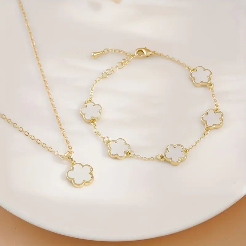 Набір в стилі Van Cleef Ланцюжок Ванкліф Браслет van cleef