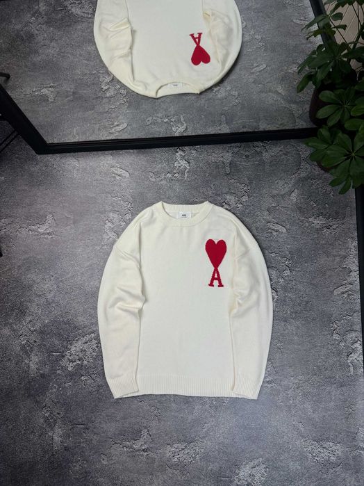 В'язаний светр AMI Paris кофта свитер Ами Париж