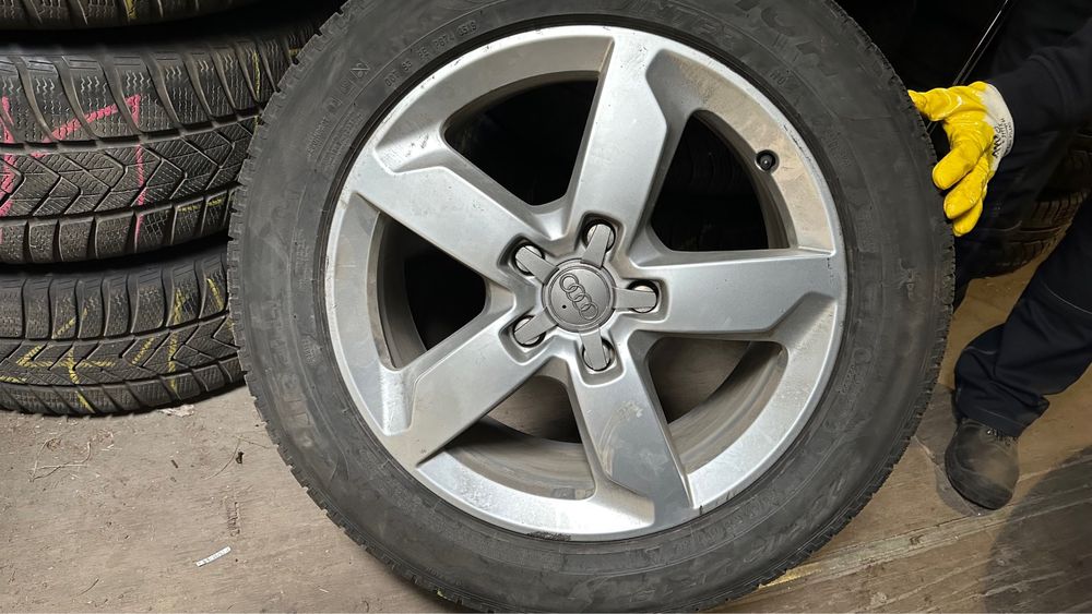 Sprzedam komplet - felgi 19' opony zimowe 5-6 mm AUDI Q7 4L