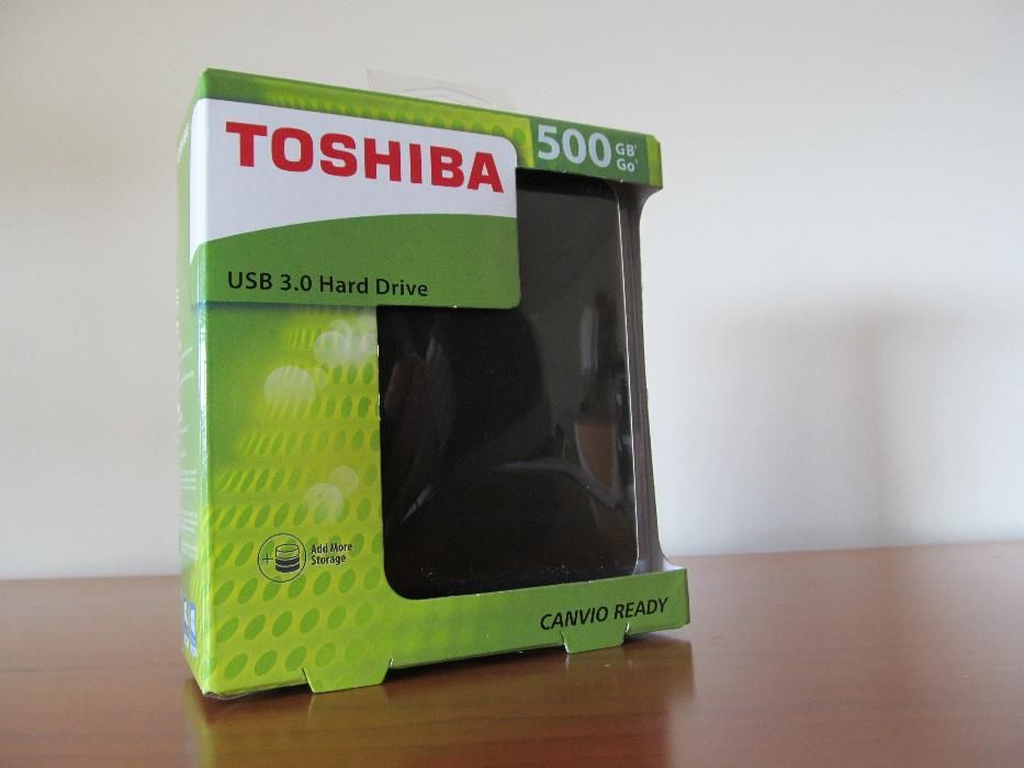 NOVO - Toshiba Disco Externo USB 3.0 Canvio Ready 500 GB - 2,5"