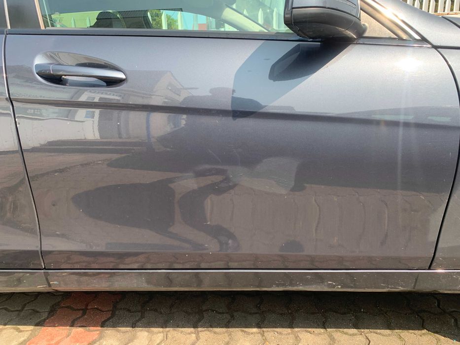 Mercedes C klasa W204 Drzwi przód prawe ciemny grafit lakier 755