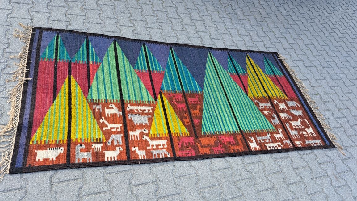 Kilim wełniany, nascienny 120x250cm