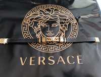 Versace MEN bransoletka złota skórzana