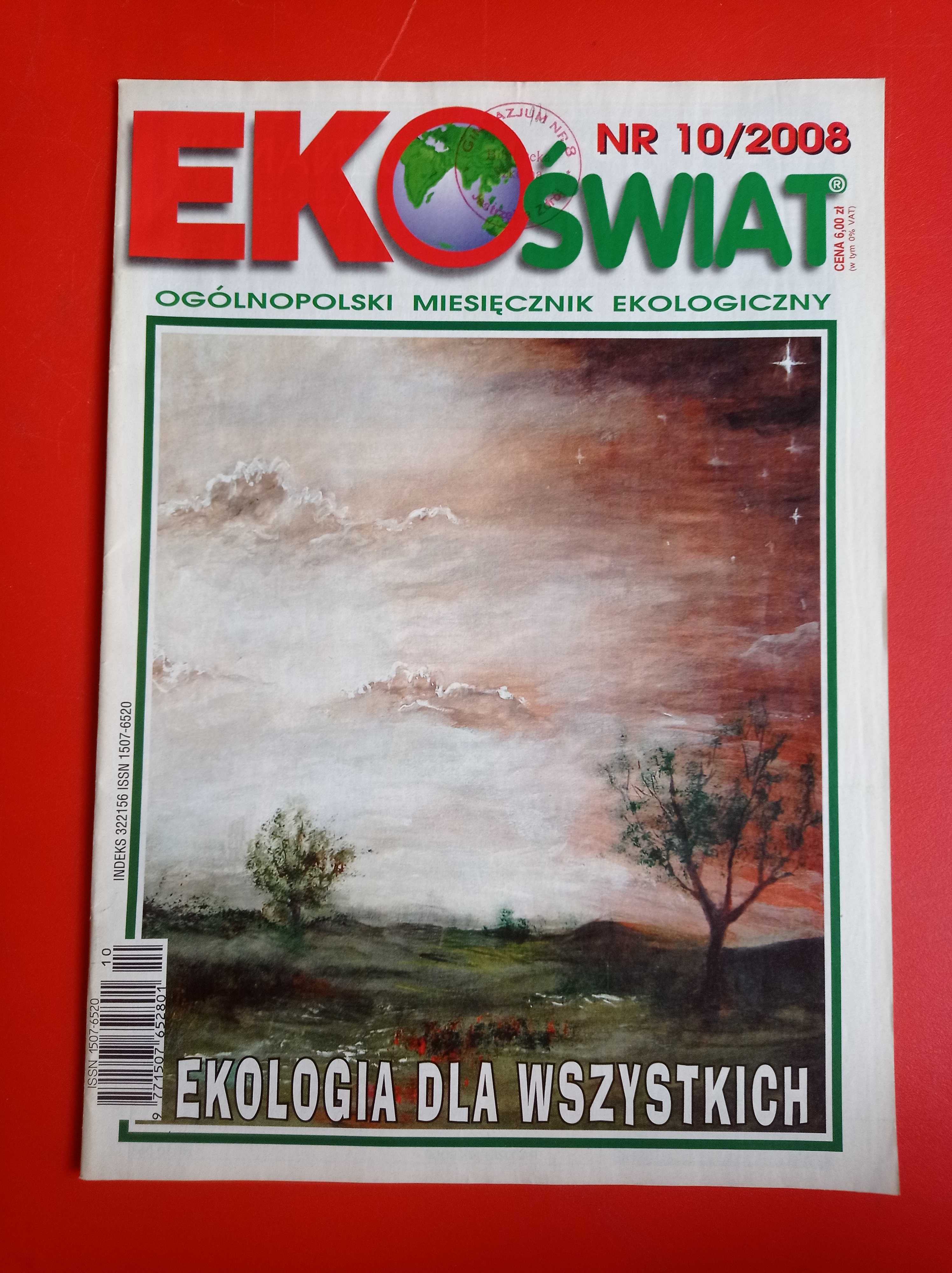 EkoŚwiat, miesięcznik ekologiczny, nr 10/2008, październik 2008