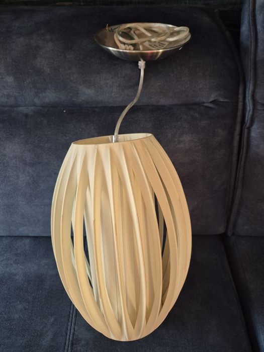 lampa wisząca z tkaniny