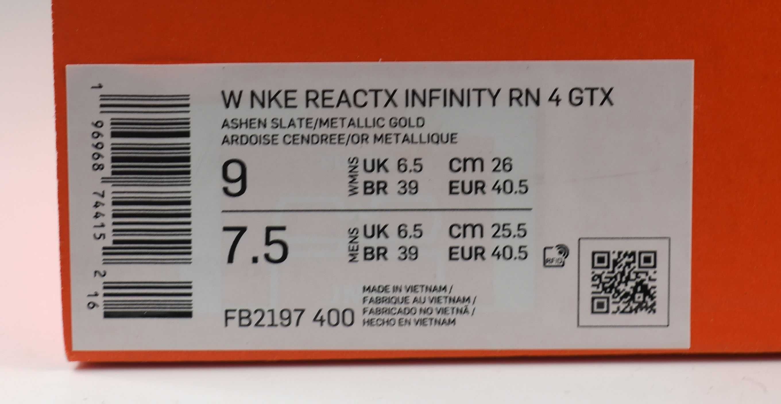 Nike Infinityrn 4 Gore Tex Fb2197 roz. 40,5