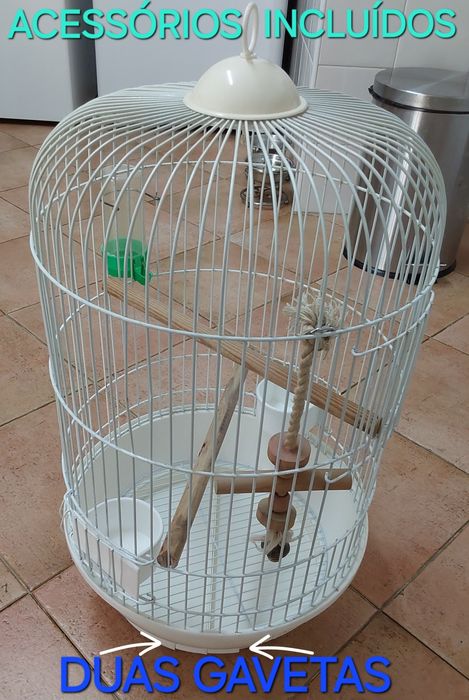 GAIOLA PARA AVES MÉDIO E PEQUENO PORTE. Casa,Varanda,Garagem,Quarto.