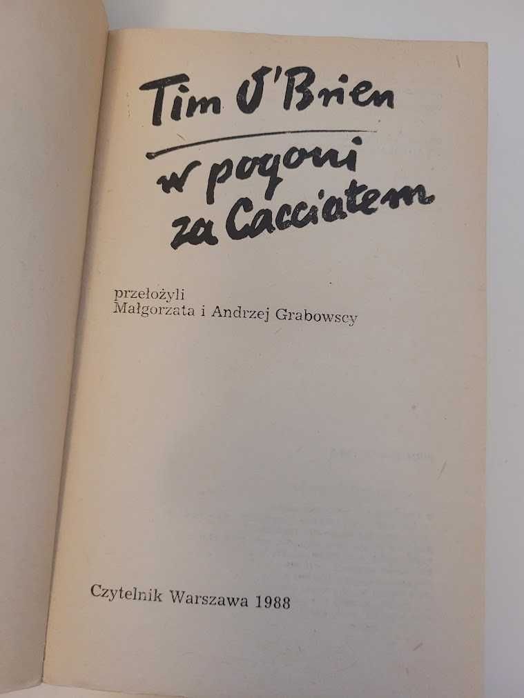 W pogoni za Cacciatem Tim O'Brien