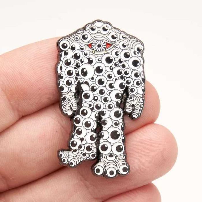 Значок пін "Монстр з очей"