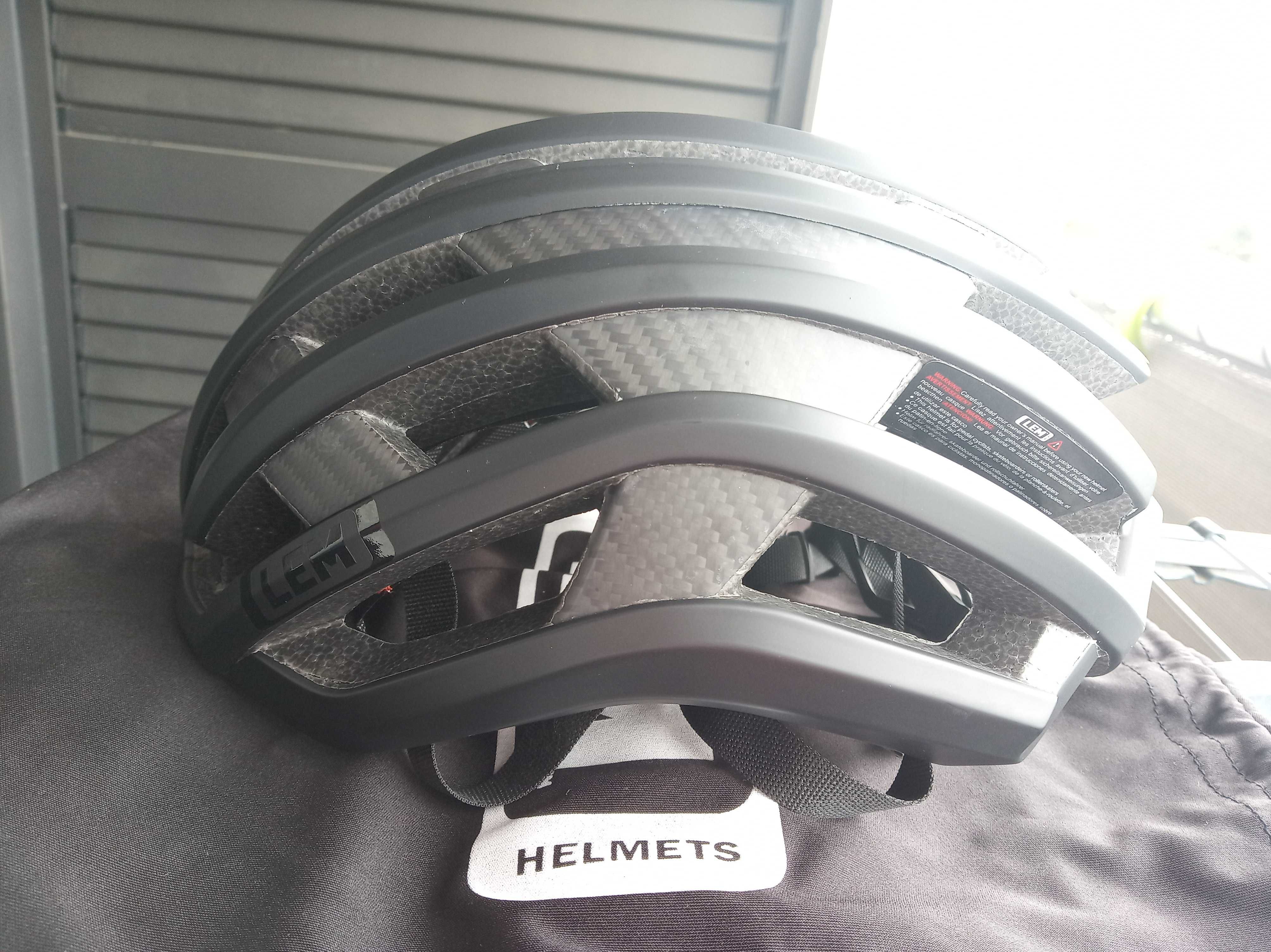 Capacete ciclismo Carbono LEM Motiv Air - Preto - Tamanho S