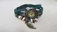 R025 R026 R027 R075 Relógio Quartz Bracelete Pele Retro Vintage cores