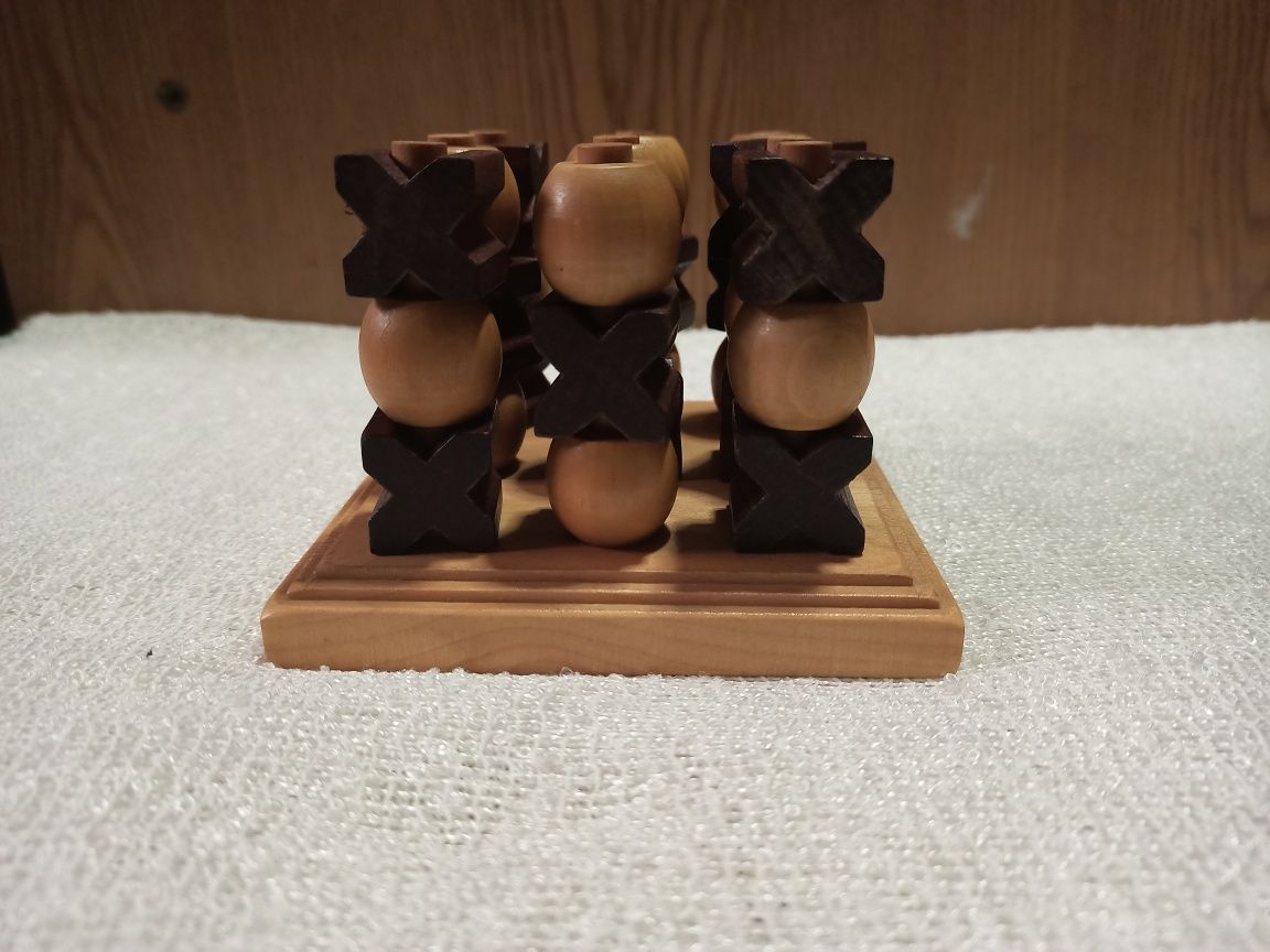 3D крестики-нолики, деревянная игрушка,  настолка